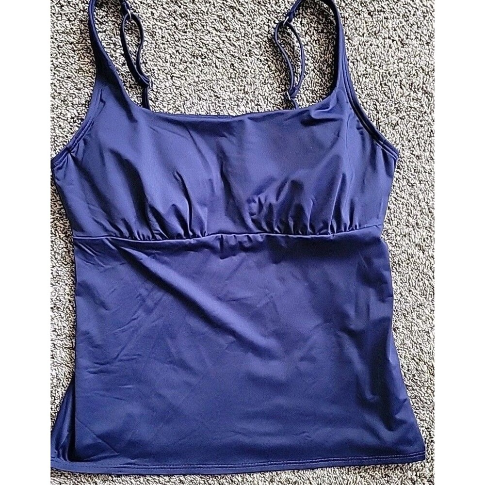 Lands' End Navy Blue Women's Tankini Top